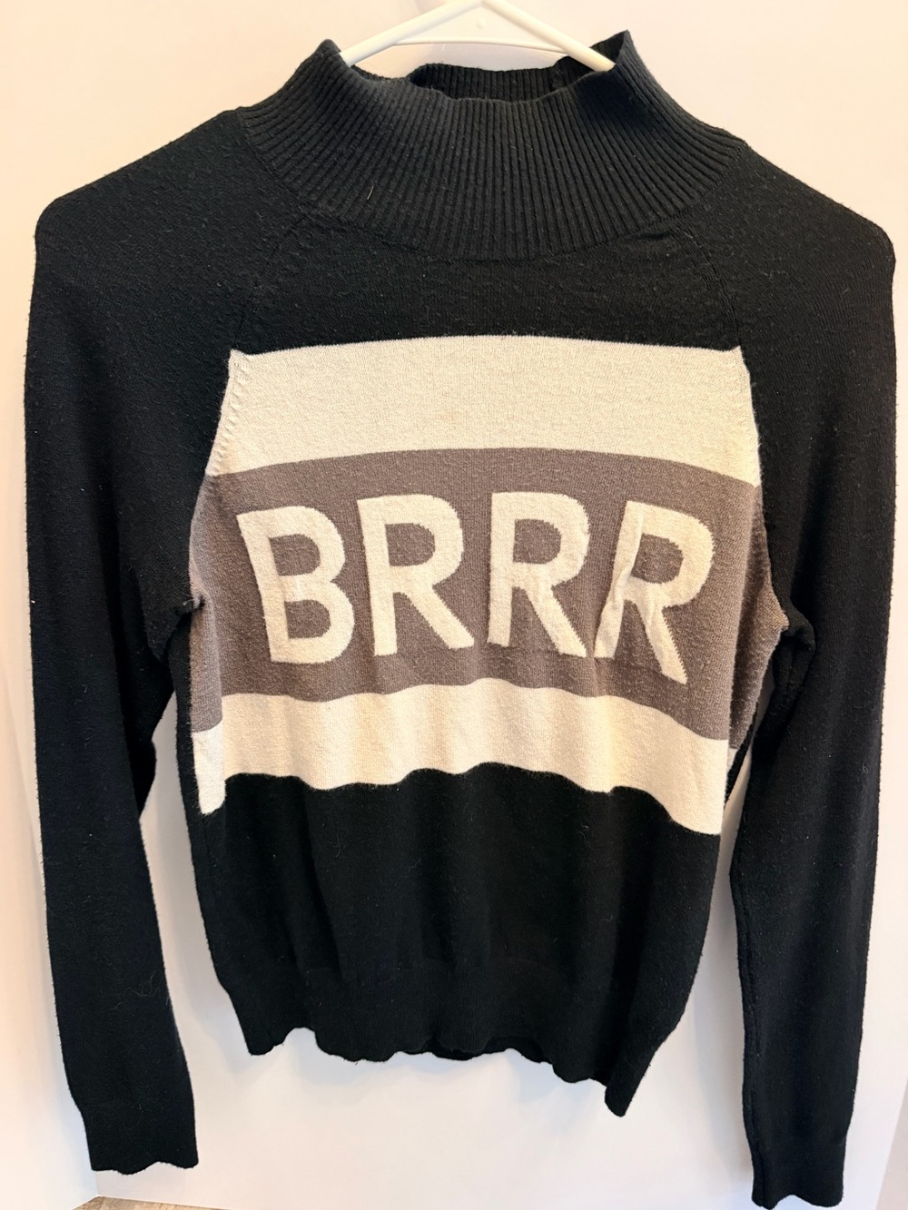 OFFLINE by Aerie "BRRR" Colorblock Mock Neck Sweater Sz S